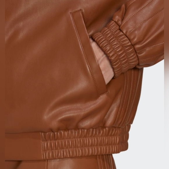 Adidas Trefoil faux leather jacket - Picture 4 of 8